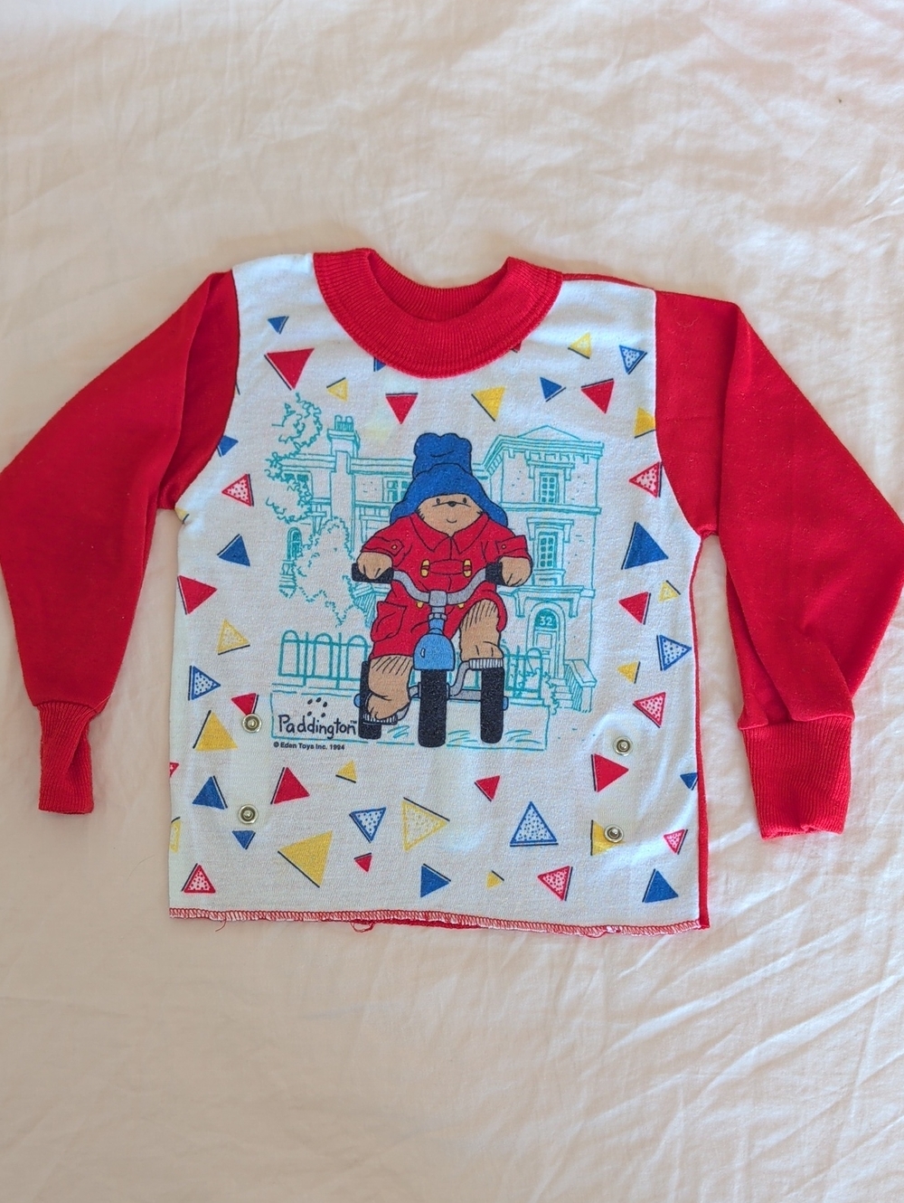 90s Vintage Paddington Bear Pajama Shirt Size 2T